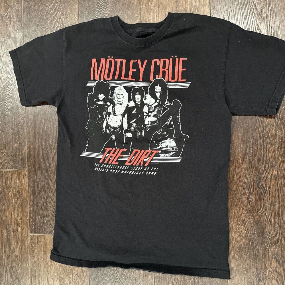 Modern Motley Crue Graphic T-Shirt; Men’s Sz Medium; The Dirt Merch Black Tee
